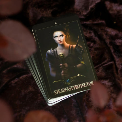 The Oracle of the Vampire Fae cards Blue Angel