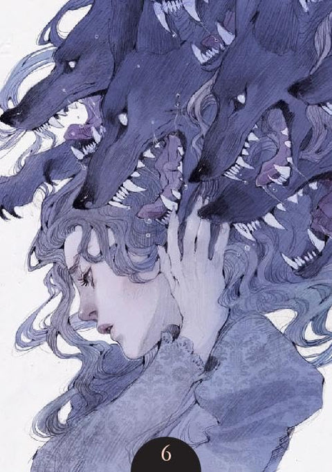 Loputyn Oracle Cards Deck & Book Wolf And Maiden Death And Love