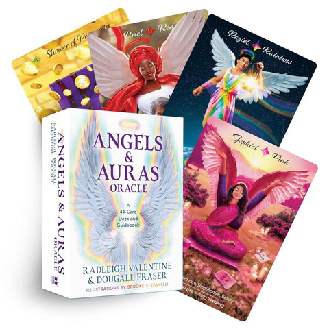 Angels & Auras Oracle Card Tarot‑Style Deck with Guide