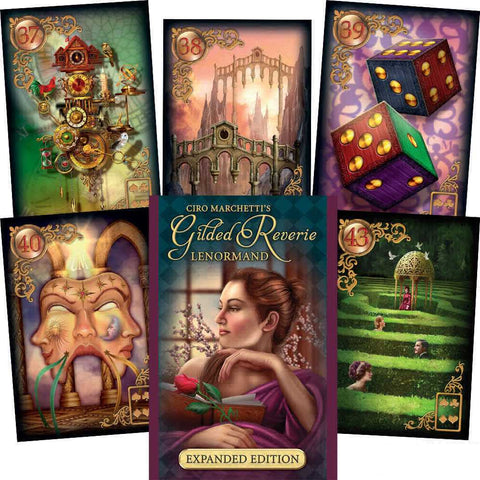 Gilded Reverie Lenormand Expanded Edition Oracle Deck 47 Cards US Games