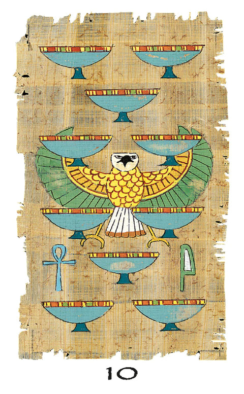Egyptian Tarot Mini Deck Pocket Size 78 Cards Lo Scarabeo Italy New