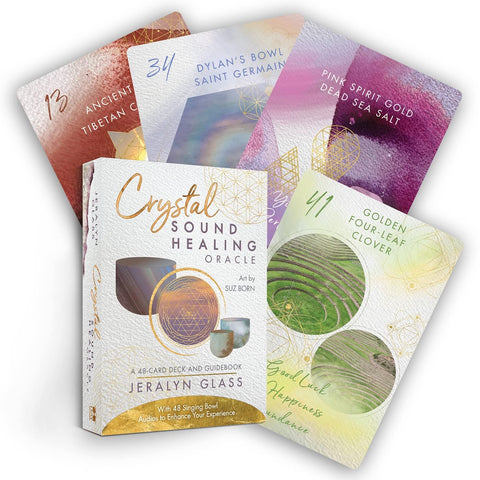 Crystal Sound Healing Oracle Cards Deck And Guidebook