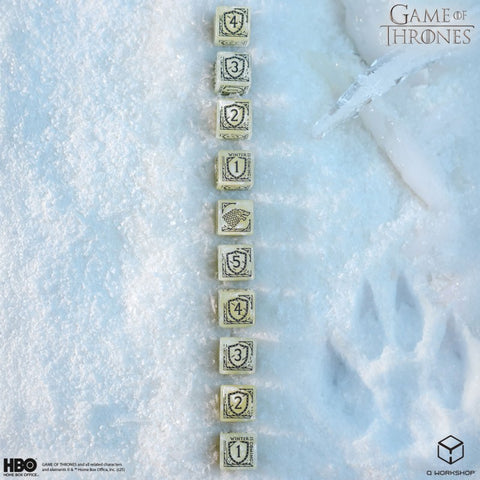 Game of Thrones Stark D6 Dice Set 10pcs – Q WORKSHOP Official Direwolf