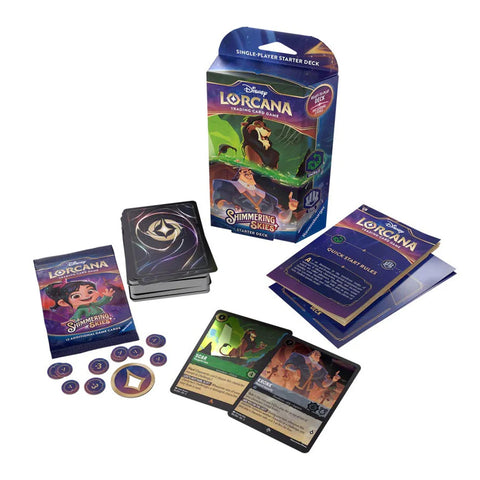 Disney Lorcana Scar & Kronk Starter Deck + Booster Pack English TCG