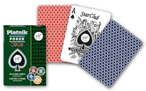 Piatnik Poker Playing Cards Deck 55-Card Standard Size Red or Blue