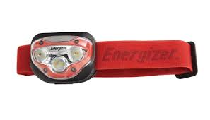 Energizer Vision HD 300lm Headlamp Red IPX4 with 3x AAA Batteries
