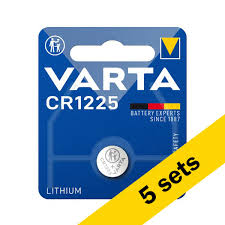 5x Varta CR1225 3V Lithium Coin Cell Batteries 48mAh Button Battery