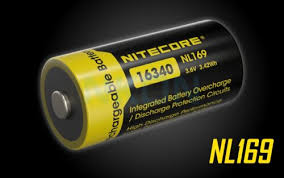 1x NITECORE NL169 16340 950mAh Li-ion Rechargeable Battery 3.6V