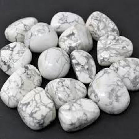 6x Large White Howlite Tumbled Stones Calming Healing Crystals 30-50mm