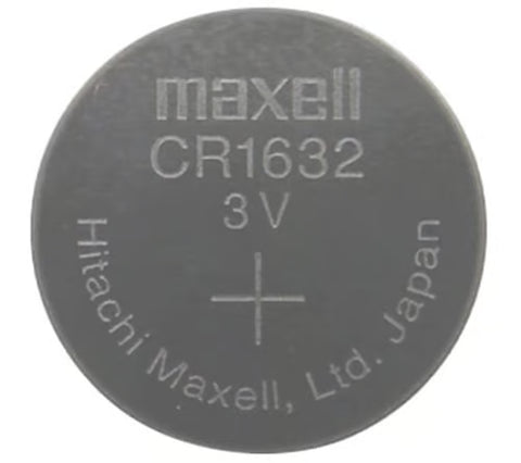5x Maxell CR1632 3V Lithium Coin Batteries for Watches, Remotes, Key Fobs