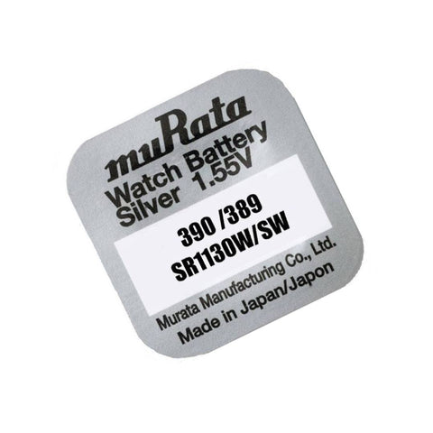 Murata 389 390 (SR1130) Silver Oxide Battery 1 pc.