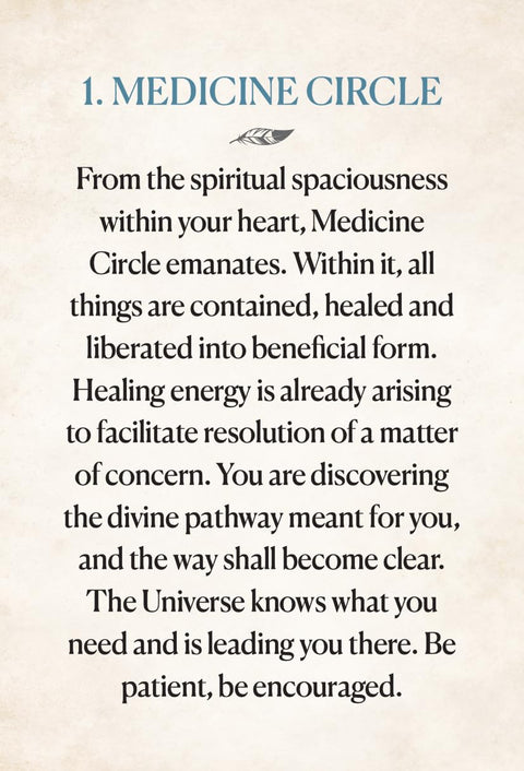 Medicine Heart Oracle - Pocket Panda Edition cards Blue Angel