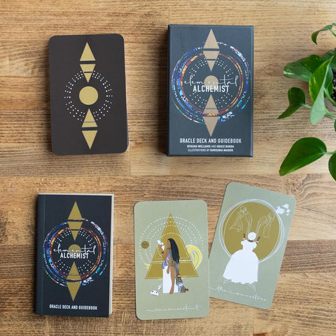 Elemental Alchemist Oracle Card Deck & Guidebook 40 Cards Divination
