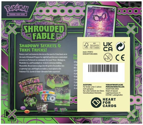 Pokemon TCG Shrouded Fable Elite Trainer Box English Pecharunt Promo