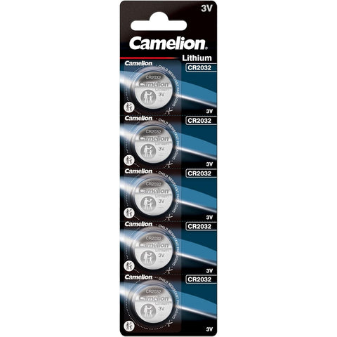 5x Camelion CR2032 3V Lithium Coin Cell Button Batteries Pack