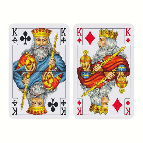 PIATNIK Bridge Poker Whist Playing Cards 55-Card Deck Green/Brown
