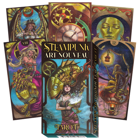 Steampunk Art Nouveau Tarot Cards Deck Lo Scarabeo By Luca Strati Modern NEW