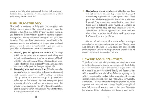Yokai Oracle Cards 60-Card Japanese Folklore Divination Deck Adams Media