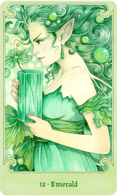 Fairy Gems Crystal Oracle Deck & Guidebook Set by US Games Systems