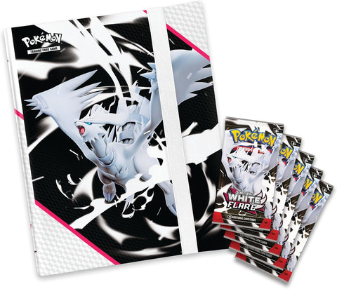 Pokemon TCG Scarlet & Violet White Flare Binder Set with 5 Boosters EN