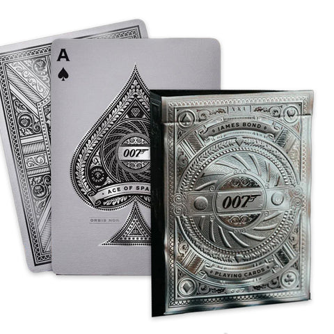 James Bond 007 Silver Edition Playing Cards Poker Deck by Theory11