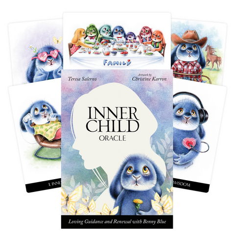 Inner Child Oracle Cards Deck by Teresa Salerno Blue Angel 46 Cards Set