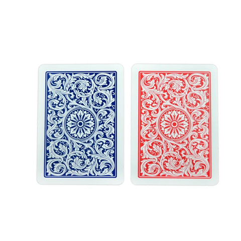 Copag Elite Poker Size 100% Plastic Playing Cards 2-Deck Set Red/Blue