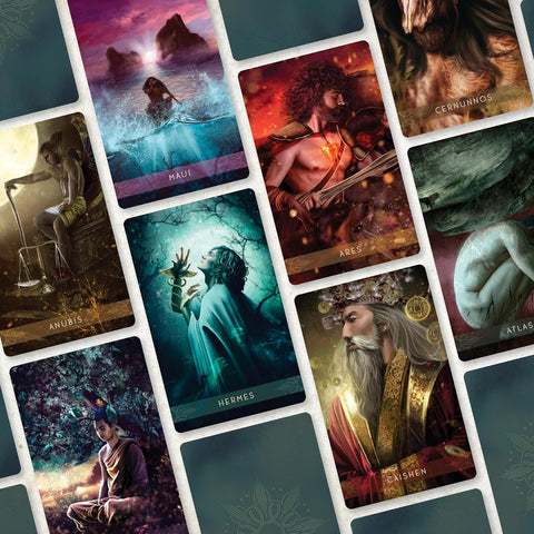Divine Masculine Healing Oracle Cards 44-Card Deck & Guidebook Blue Angel