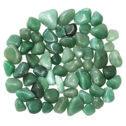 24 Large Tumble Stones - Quartz Green Gemstones Talisman Ancient Wisdom NEW