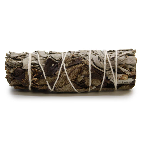 10cm White & Black Sage Smudge Stick Cleansing Bundle Made in Mexico Ancient Wisdom