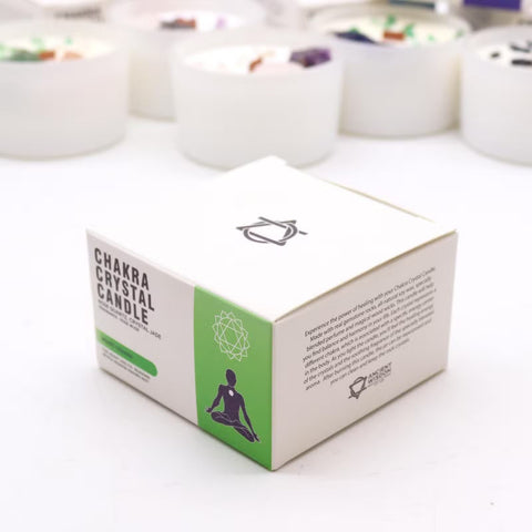 Chakra Crystal Candle - Heart Chakra Ancient Wisdom