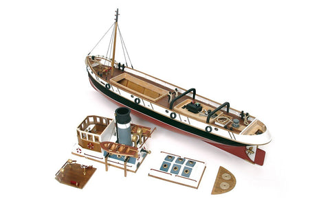OCCRE Ulises Ocean Tugboat 1:30 Wooden Model Ship Kit RC Convertible