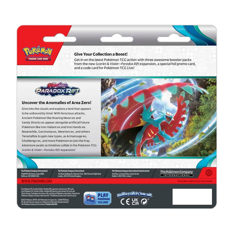 Pokemon TCG Paradox Rift 3-Pack Blister with Cetitan Foil Promo English