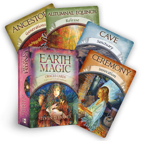 Earth Magic Oracle Cards Deck And Guidebook  By Steven D. Farmer