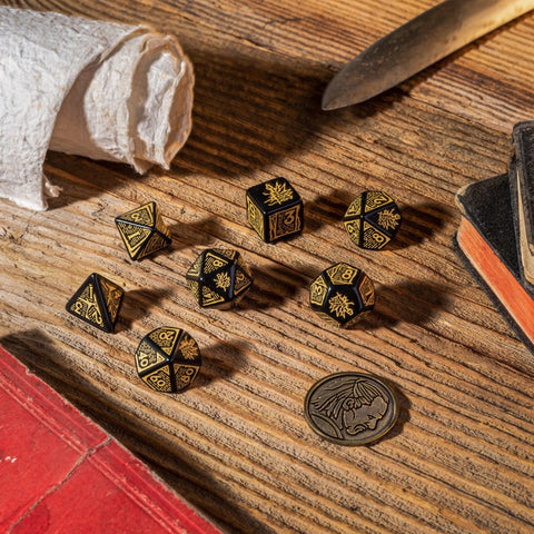 The Witcher Dice Set Vesemir The Sword Master Role Playing Games Q-Workshop NEW