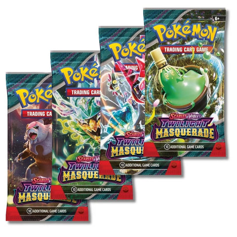 Pokemon TCG Scarlet & Violet Twilight Masquerade Booster Pack 10 Cards English