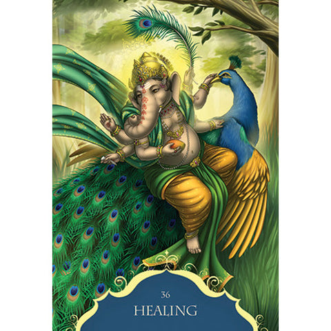 Whispers of Lord Ganesha Oracle Cards 50-Card Deck by Blue Angel