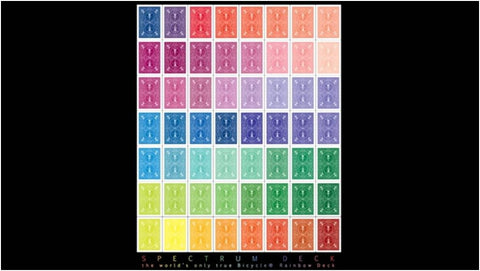 Bicycle Spectrum Playing Cards Deck Rainbow Backs for Poker Magic Cardistry