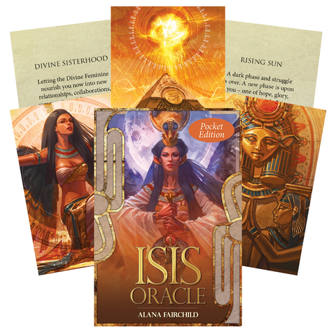 Pocket Isis Oracle Cards 44-Card Deck Alana Fairchild Blue Angel