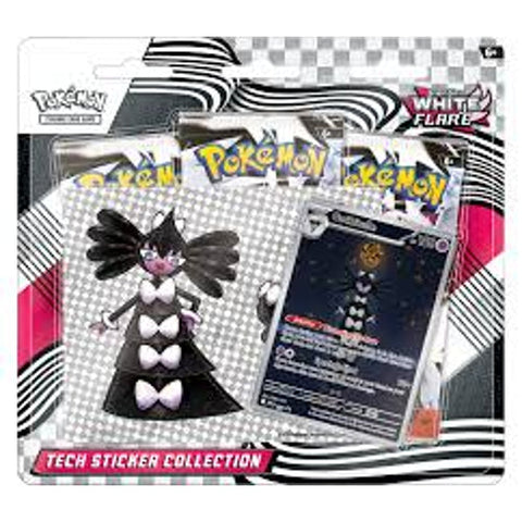 Pokemon TCG White Flare Gothitelle Tech Sticker 3 Booster Packs EN