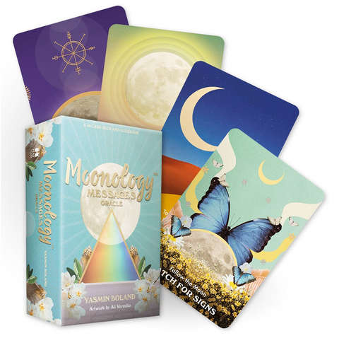 Moonology Messages Oracle Cards Deck & Guidebook Hay House By Yasmin Boland NEW