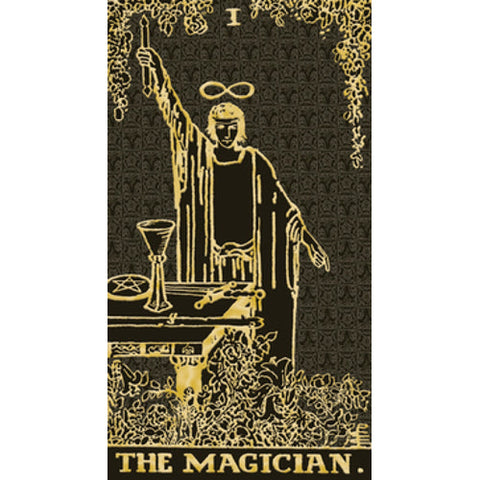 Lo Scarabeo Tarot Gold & Black Edition Deck 78 Cards Rider-Waite Guidebook