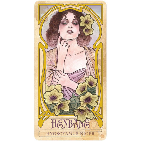 Lady Stirling's Wicked Garden Oracle Deck 32 Cards & Guidebook Gold Foil