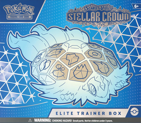 Pokemon TCG Scarlet & Violet Stellar Crown Elite Trainer Box 9 Boosters