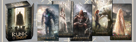 Runic Tarot Deck & Guidebook Set Norse Mythology Lo Scarabeo 78 Cards