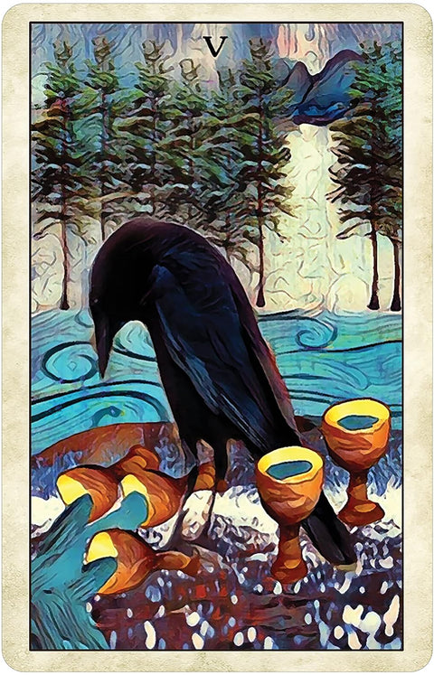 Crow Tarot Pocket Edition Cards Deck Animals Birds Wisdom