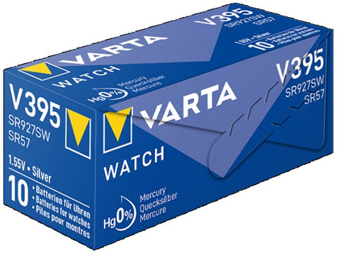 10x VARTA 395 SR927SW 1.55V Silver Oxide Watch Batteries SR57