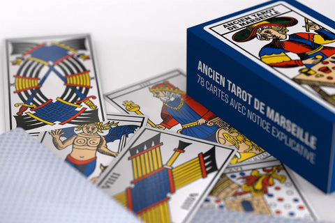 Mini Tarot de Marseille Cards French Edition Grimaud Cartomancie
