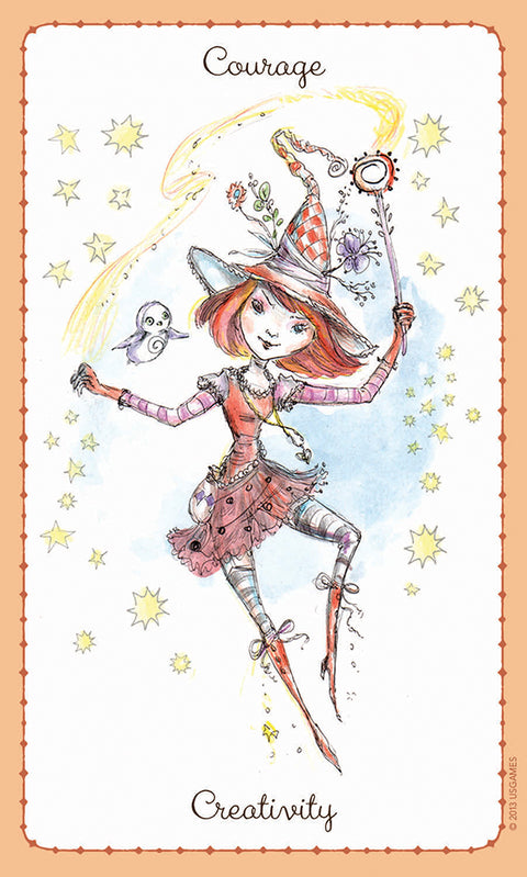 Witchlings Cards Deck & Book Set Enchanting Spells Energy US Games Systems NEW