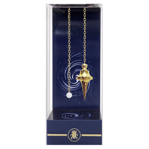 Lo Scarabeo Gold Metal Divination Pendulum with Velvet Bag & Guide